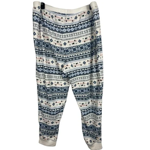 NWT LC Lauren Conrad Soft Cozy Winter Pajama Set 2X Jogger Pants Long Sleeve - Picture 6 of 16